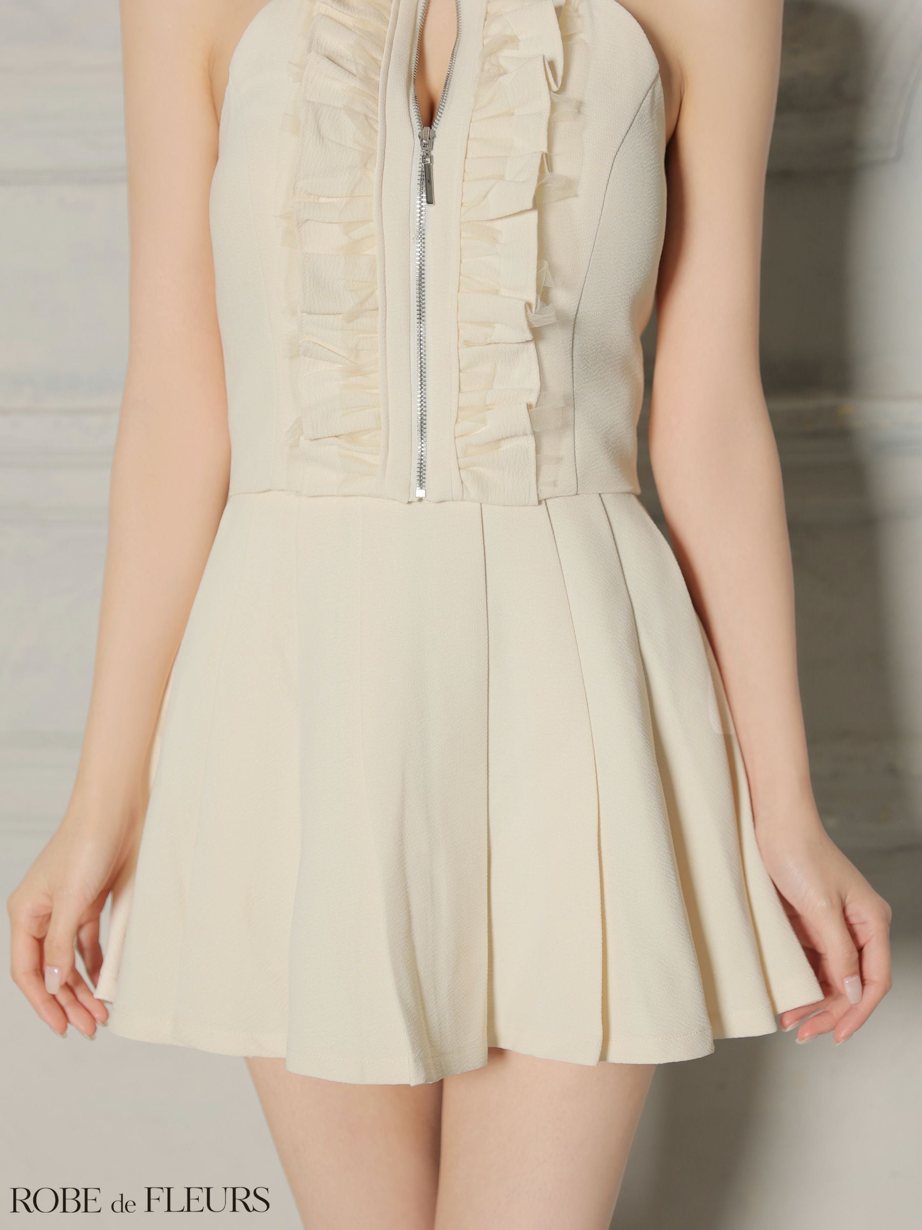 ROBE de FLEURS ローブドフルール 【XSサイズあり】レースハイネック