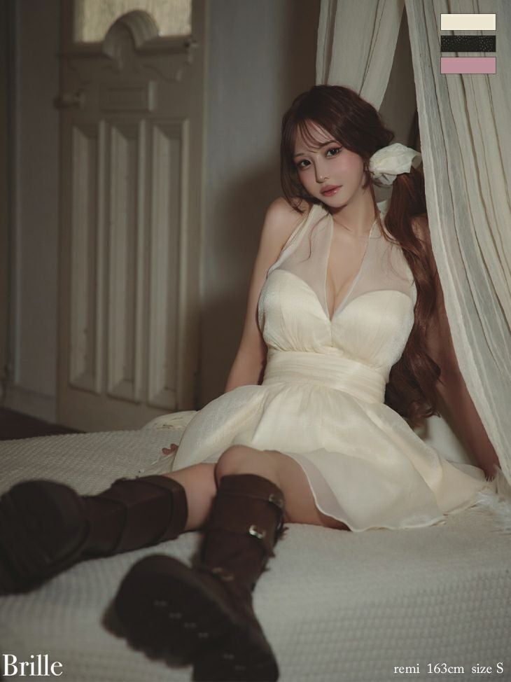 DEA. ディア バイ ローブドフルール チェックノースリーブベルト