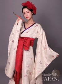 花魁 コスプレ 和柄 本格和装 着物 花魁ドレス 椿 TSUBAKI｜vcsot-250675