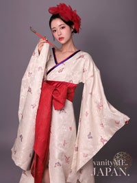 花魁 コスプレ 和柄 本格和装 着物 花魁ドレス 椿 TSUBAKI｜vcsot-250675