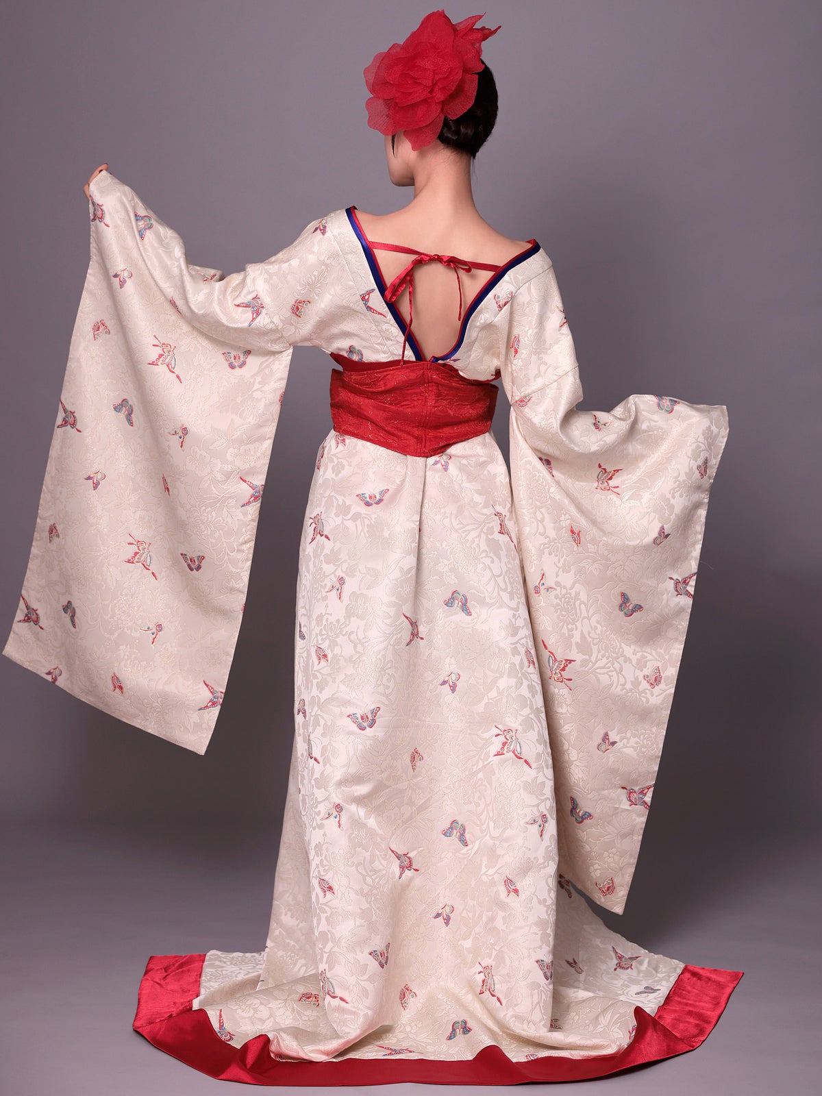 花魁 コスプレ 和柄 本格和装 着物 花魁ドレス 椿 TSUBAKI｜vcsot-250675