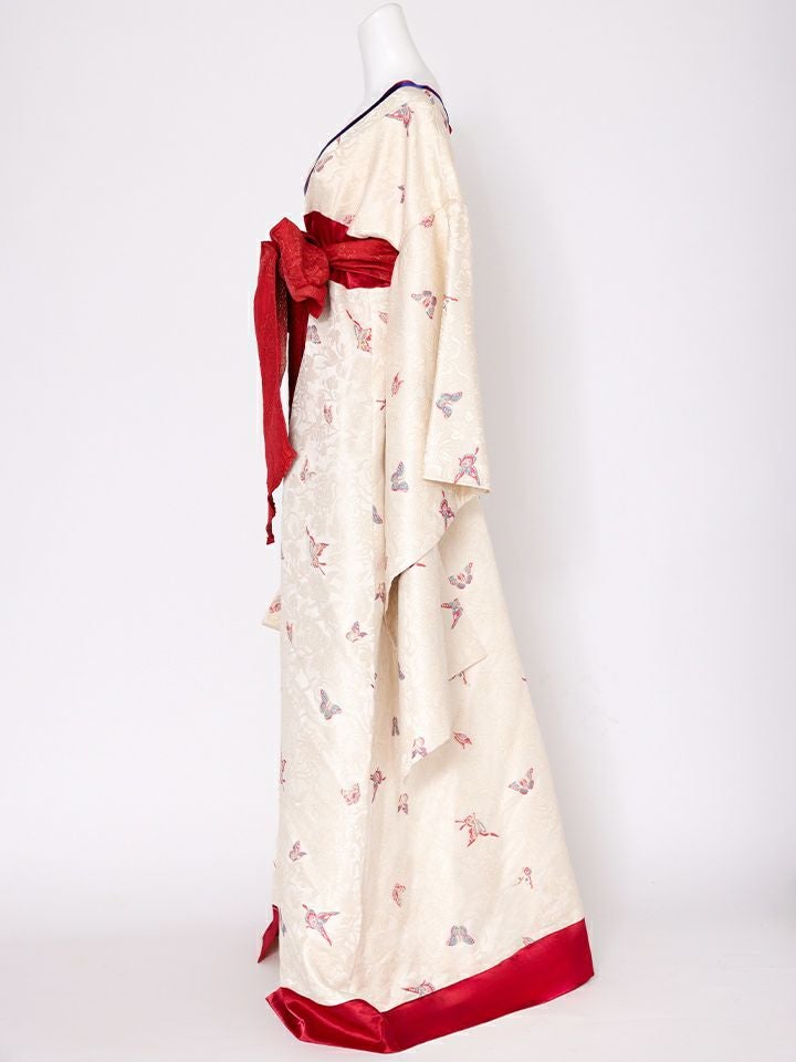 2点セット】花魁 コスプレ 和柄 本格和装 着物 花魁ドレス 椿 TSUBAKI
