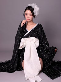 【2点セット】花魁 コスプレ 和柄 本格和装  着物 花魁ドレス ジュエリーコア jewelry core OIRAN｜vcsot-250755-1-ac
