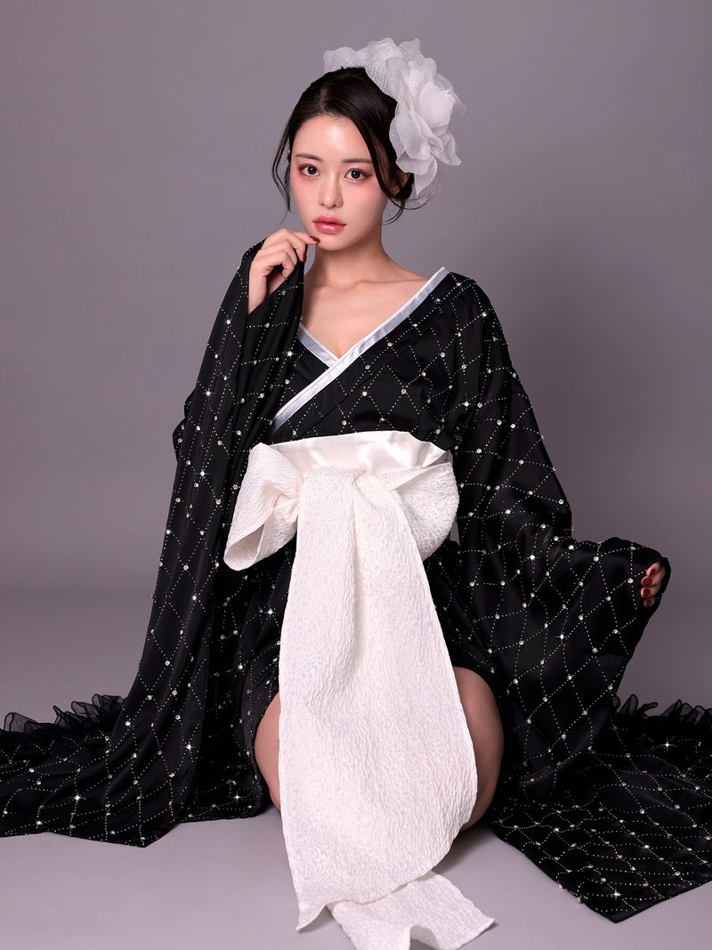 【2点セット】花魁 コスプレ 和柄 本格和装  着物 花魁ドレス ジュエリーコア jewelry core OIRAN｜vcsot-250755-1-ac