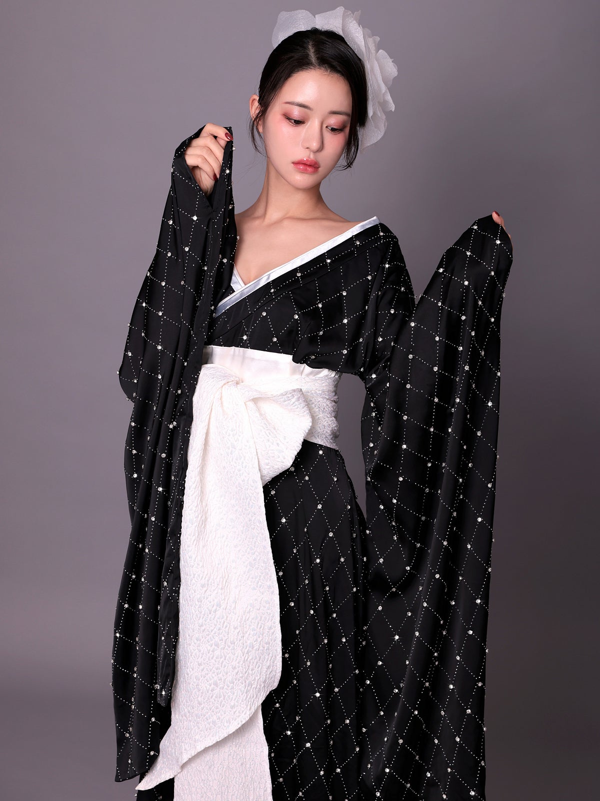 【2点セット】花魁 コスプレ 和柄 本格和装  着物 花魁ドレス ジュエリーコア jewelry core OIRAN｜vcsot-250755-1-ac