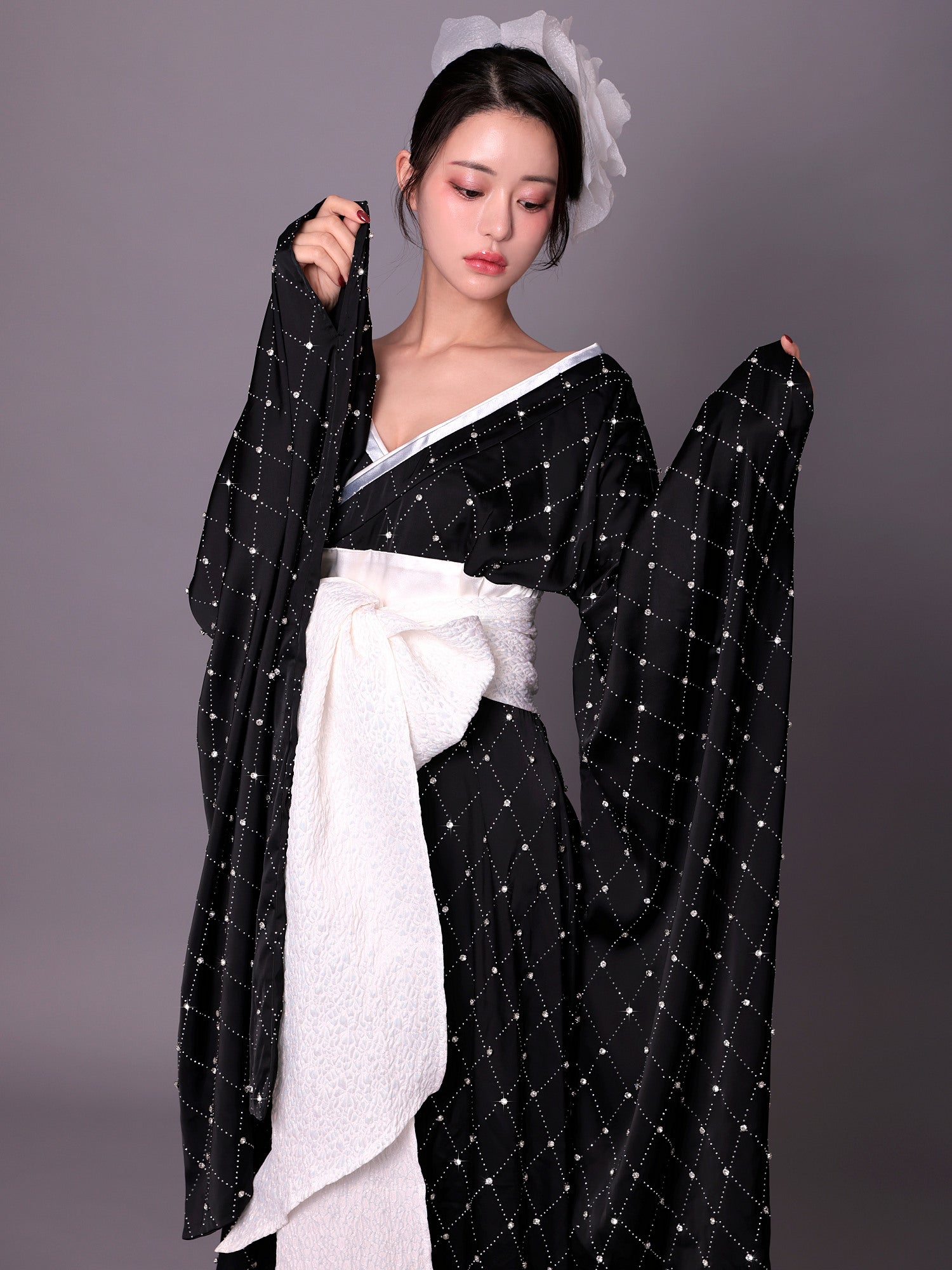 【2点セット】花魁 コスプレ 和柄 本格和装  着物 花魁ドレス ジュエリーコア jewelry core OIRAN｜vcsot-250755-1-ac