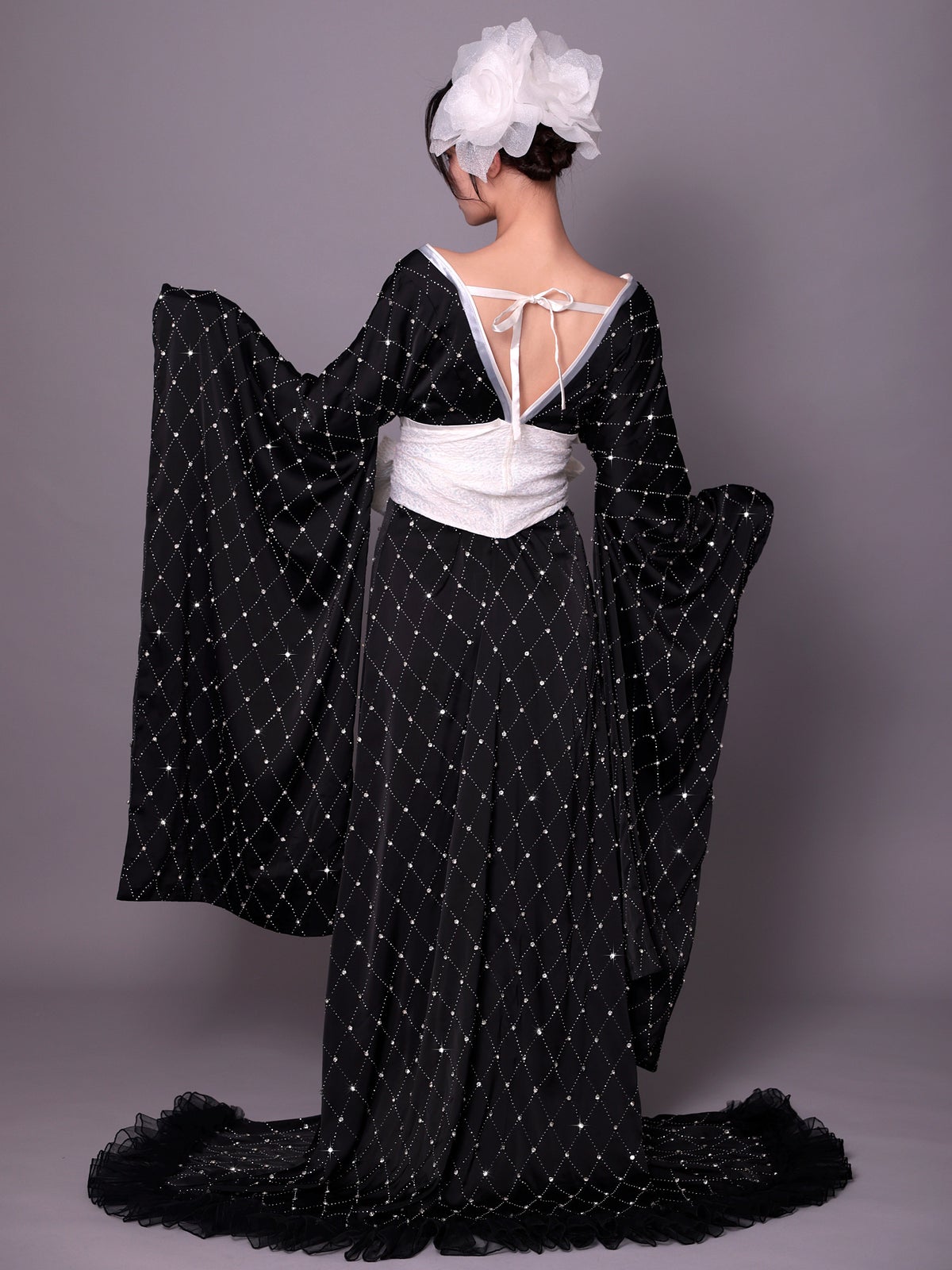 【2点セット】花魁 コスプレ 和柄 本格和装  着物 花魁ドレス ジュエリーコア jewelry core OIRAN｜vcsot-250755-1-ac