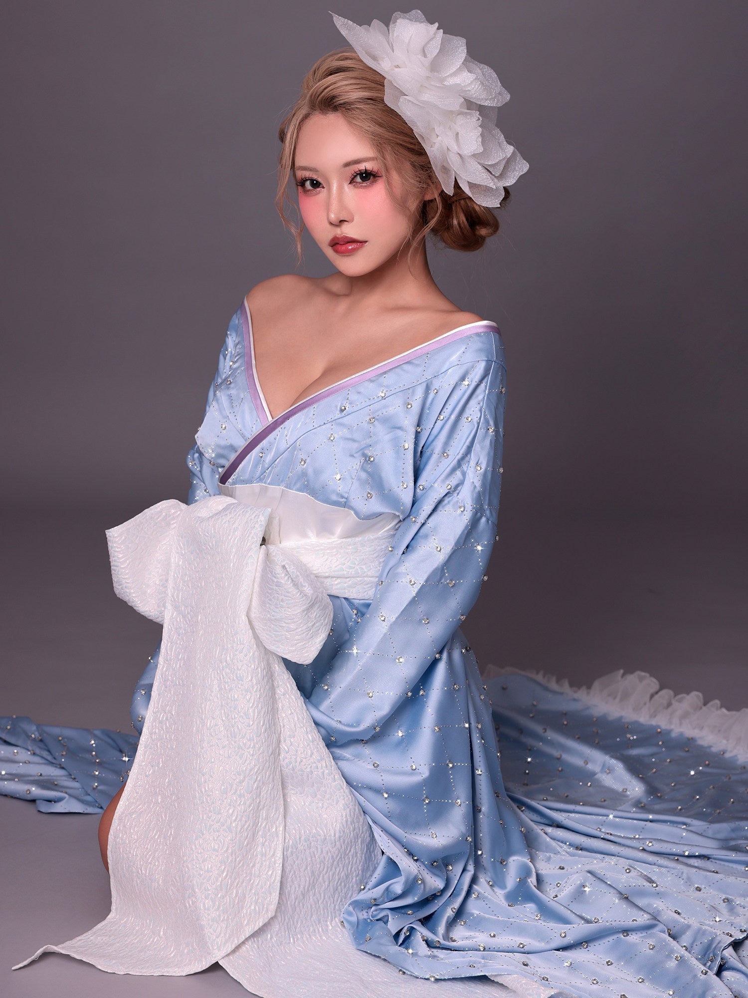 【2点セット】花魁 コスプレ 和柄 本格和装  着物 花魁ドレス ジュエリーコア jewelry core OIRAN｜vcsot-250755-2-ac