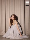 【Lサイズあり】charmer jacquard back ribbon long dress LF4635-c