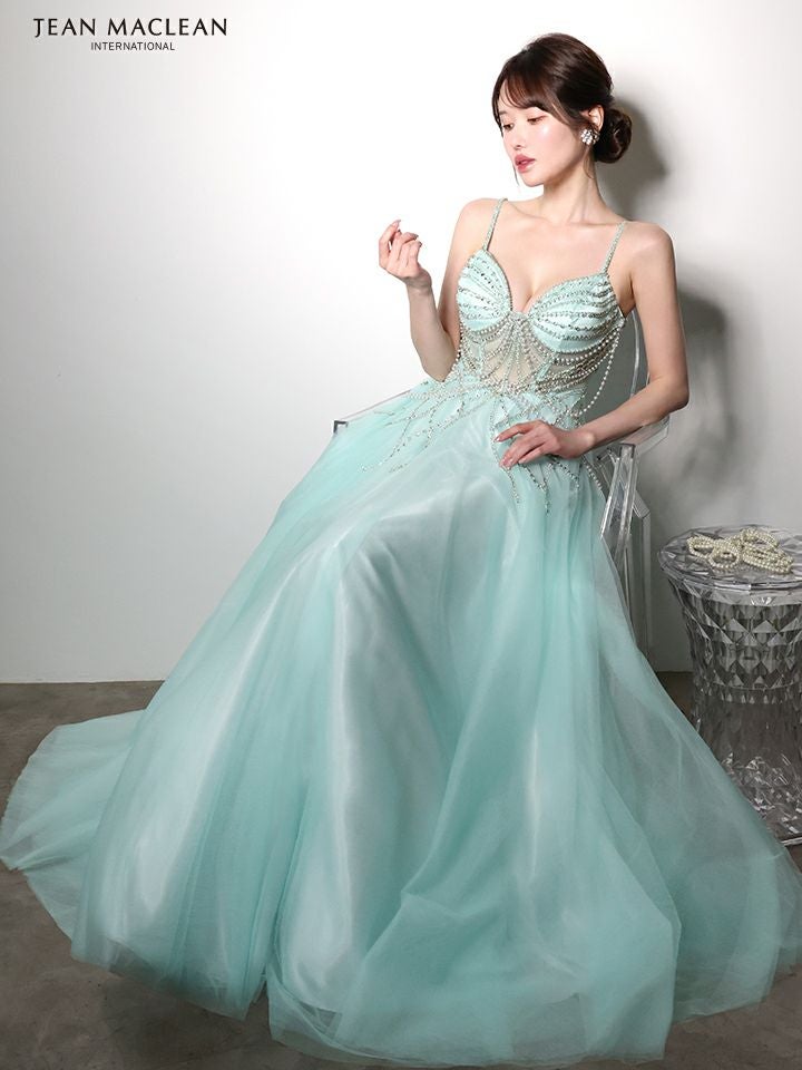 JEAN MACLEAN ジャンマクレーン シャンデリアビジュー/ジュエリー/パールチェーン/姫/ロングドレス  ja51004