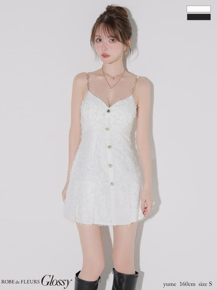 ROBE de FLEURS ローブドフルール 【XSサイズあり】 リボンフリル