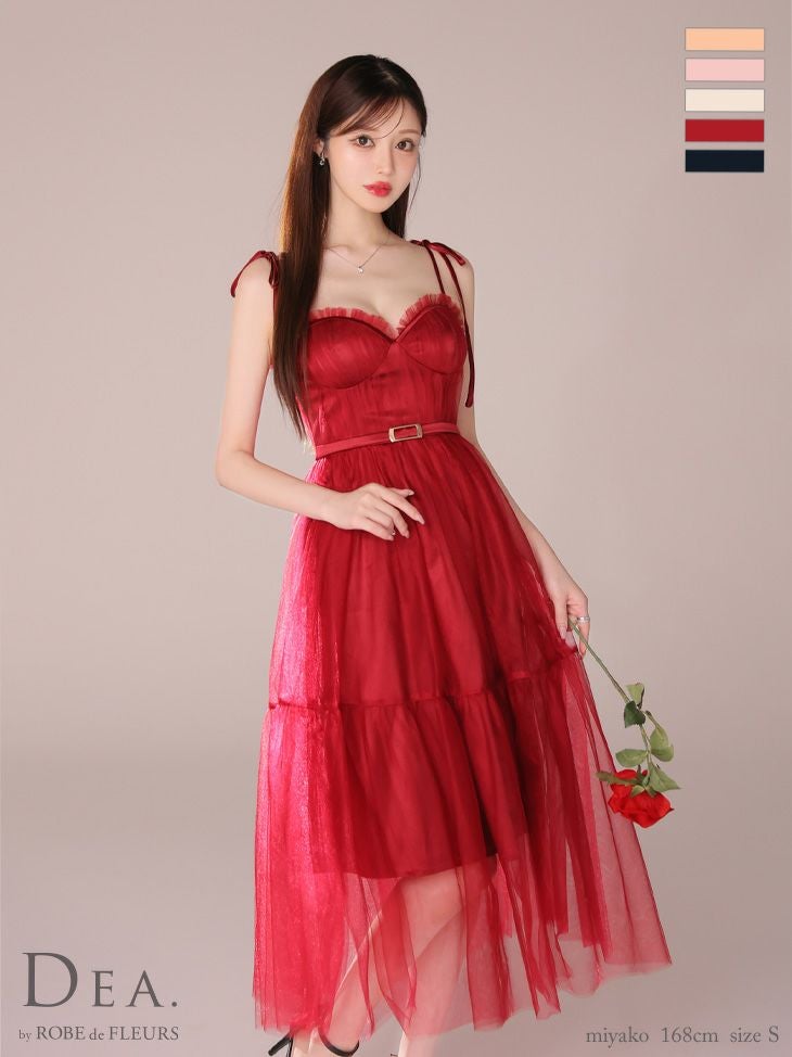 DEA. ディア バイ ローブドフルール ショルダーリボンフレアチュール