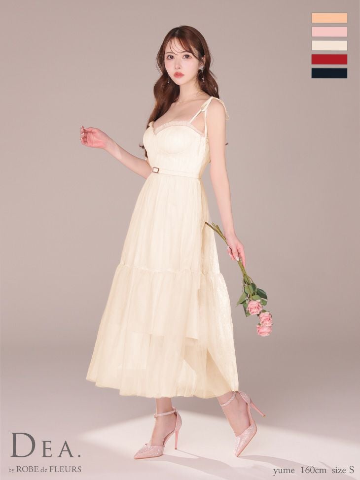 DEA. ディア バイ ローブドフルール ショルダーリボンフレアチュール