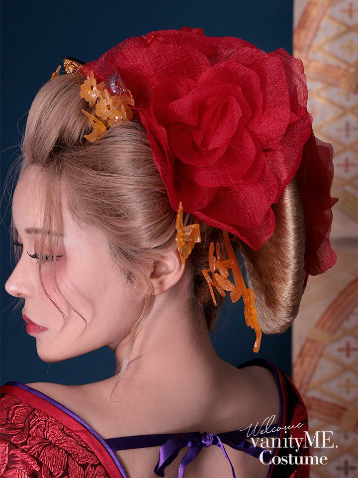 花魁髪飾り 牡丹 