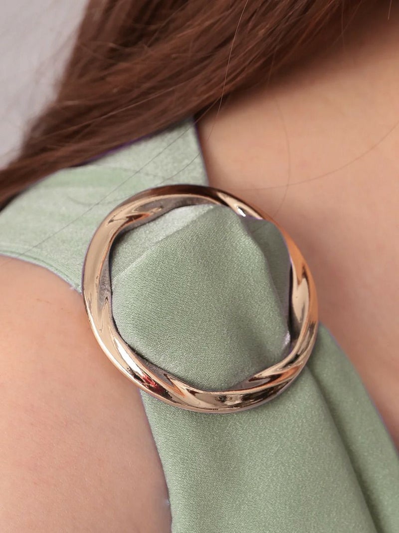 Veautt ヴュート ドレープショルダーパーツタックタイトミディアムドレス  vt082530-ks