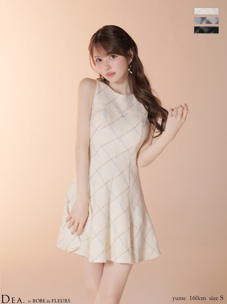 DEA. ディア バイ ローブドフルール 【XSサイズあり】ラメツイード