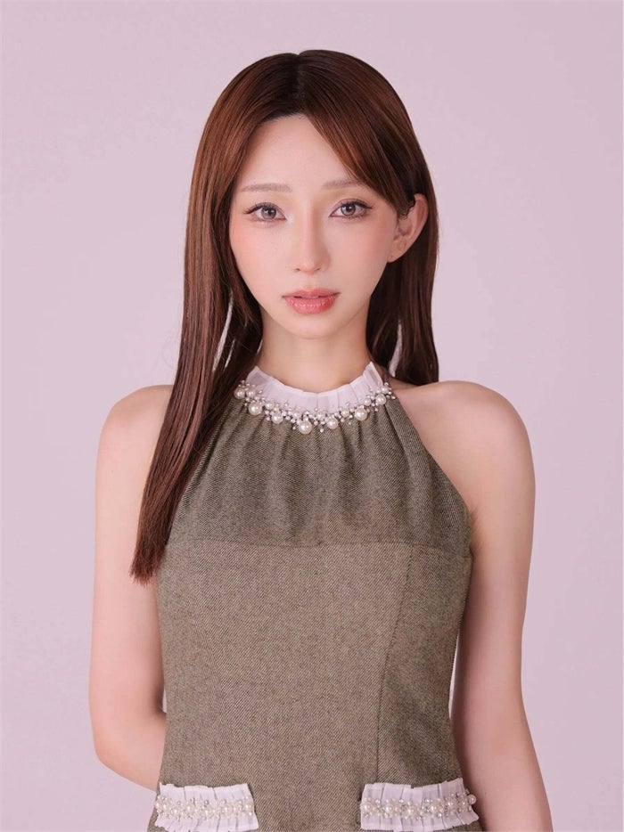 ROBE de FLEURS anier.ROBE ローブドフルール アニエルローブ Glitter flannel halter pearl mini dress fm-anier4057-c