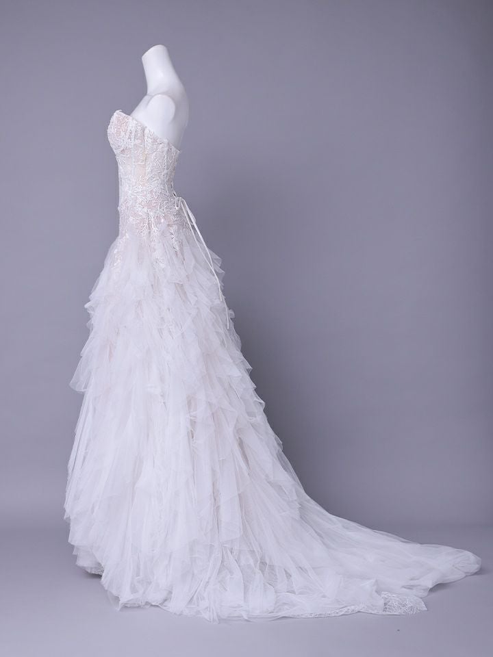 vanityME.couture. バニティミークチュール Blanc Neige Couture ブラン・ネージュ・クチュール ロングドレス 白 ホワイト バースデー vctr-l-wl016