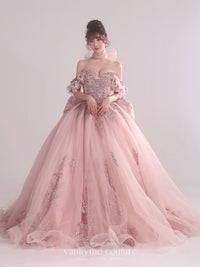vanityME.couture. バニティミークチュール Dusty Rose Couture ダスティ・ローズ・クチュール ロングドレス ダスティピンク くすみピンク アンティーク グリッター バースデー vctr-l-5106