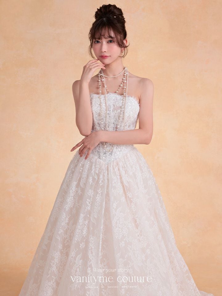 新品未使用 キャバドレス ウェンディングドレス ホワイト バニティミィ vanityME.couture. バニティーミークチュール Blanc Dentelle Couture