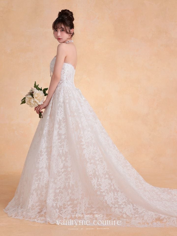 ドレス　白 vanityME.couture. バニティーミークチュール Blanc Dentelle Couture