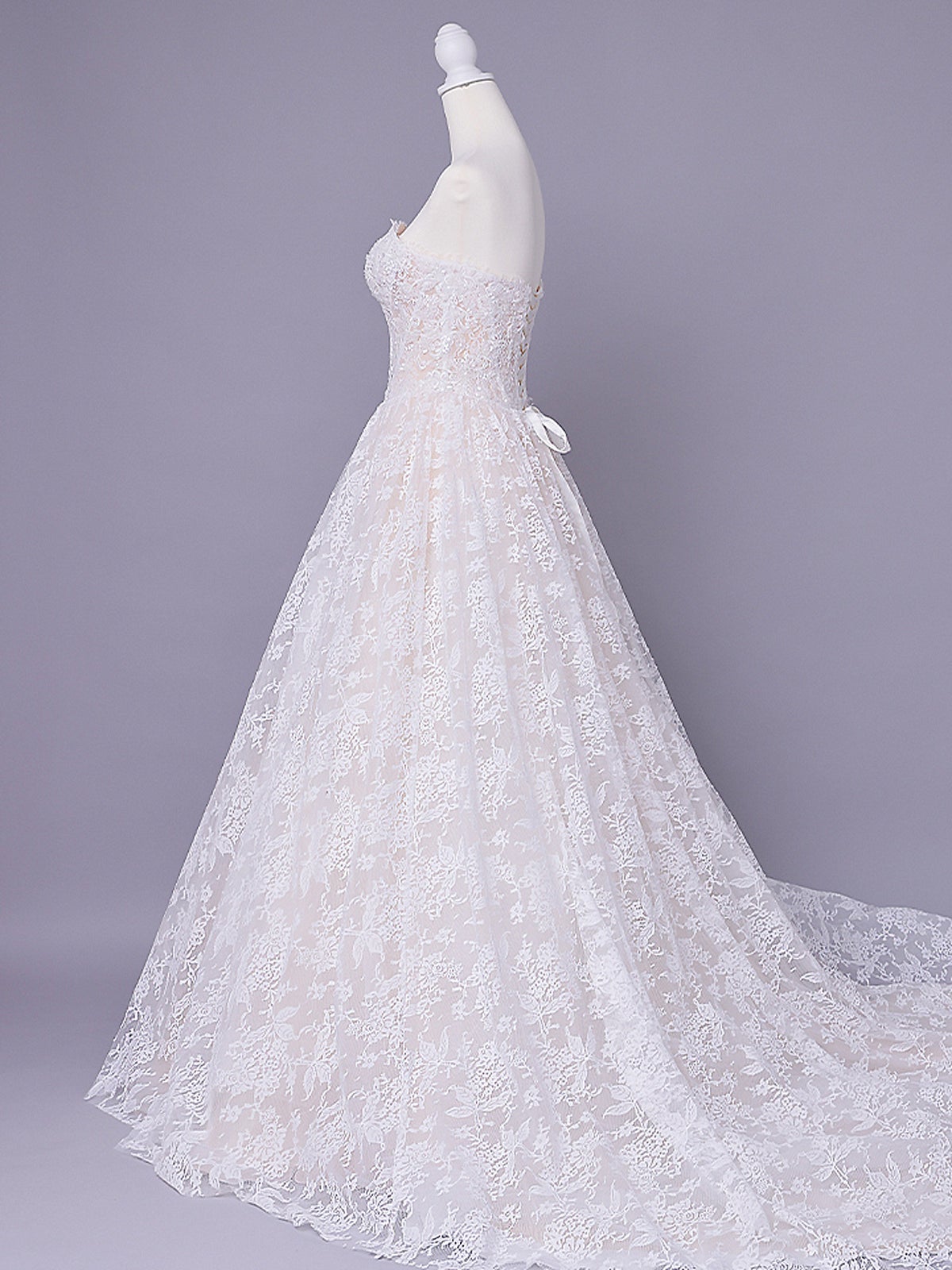 vanityME.couture. バニティミークチュール Blanc Dentelle Couture ブラン・ダンテル・クチュール ロングドレス 白 レース ウェディング バースデー vctr-l-wl061