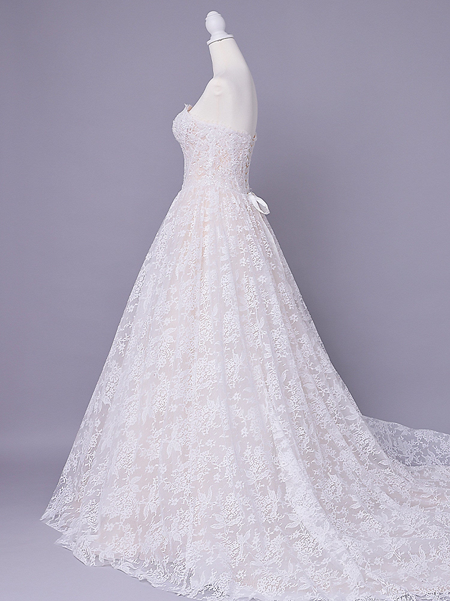 vanityME.couture. バニティミークチュール Blanc Dentelle Couture ブラン・ダンテル・クチュール ロングドレス 白 レース ウェディング バースデー vctr-l-wl061