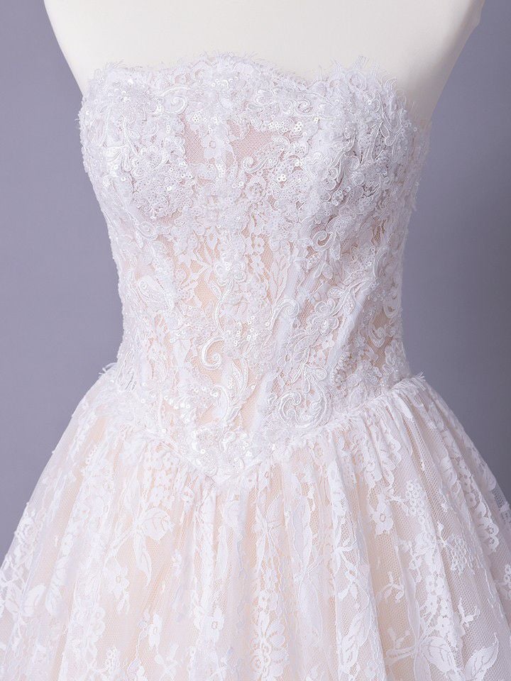 vanityME.couture. バニティミークチュール Blanc Dentelle Couture ブラン・ダンテル・クチュール ロングドレス 白 レース ウェディング バースデー vctr-l-wl061