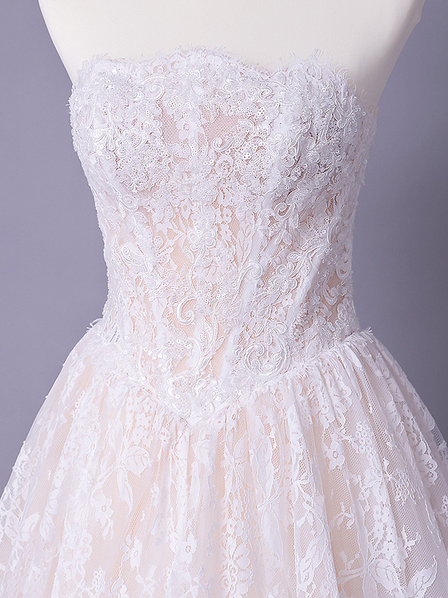 vanityME.couture. バニティミークチュール Blanc Dentelle Couture ブラン・ダンテル・クチュール ロングドレス 白 レース ウェディング バースデー vctr-l-wl061