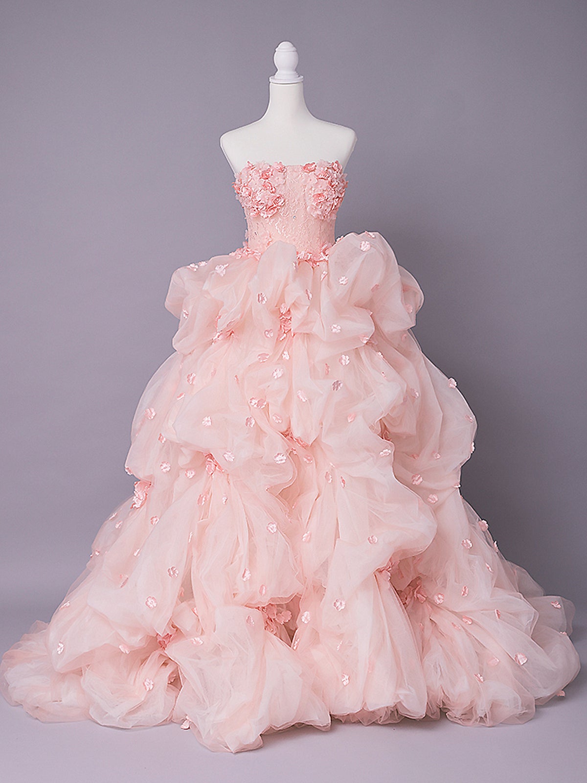 vanityME.couture. バニティミークチュール Rose Fleur Couture ローズ・フルール・クチュール ロングドレス ピンク 花柄 フラワー バースデー vctr-t-25082-2