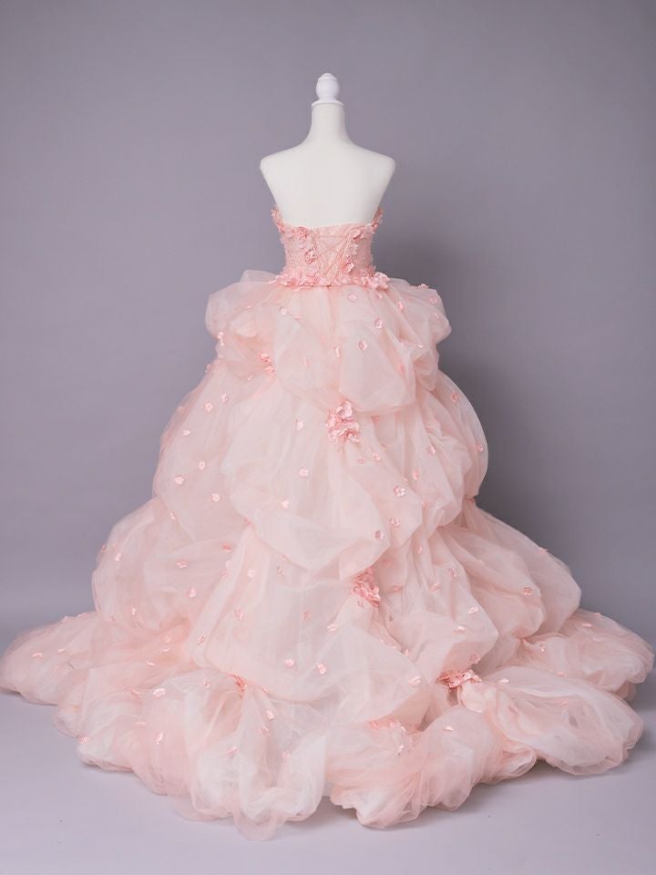 vanityME.couture. バニティミークチュール Rose Fleur Couture ローズ・フルール・クチュール ロングドレス ピンク 花柄 フラワー バースデー vctr-t-25082-2