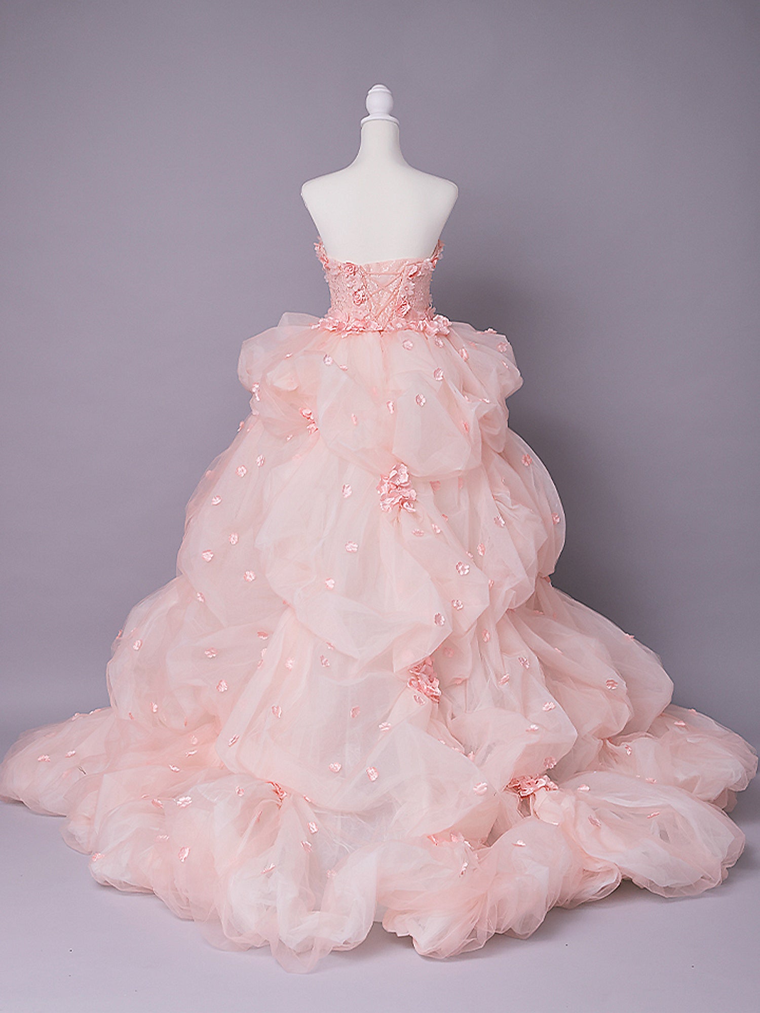 vanityME.couture. バニティミークチュール Rose Fleur Couture ローズ・フルール・クチュール ロングドレス ピンク 花柄 フラワー バースデー vctr-t-25082-2