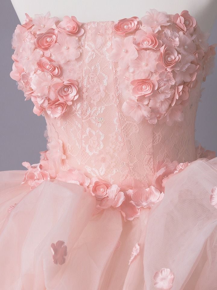 vanityME.couture. バニティミークチュール Rose Fleur Couture ローズ・フルール・クチュール ロングドレス ピンク 花柄 フラワー バースデー vctr-t-25082-2