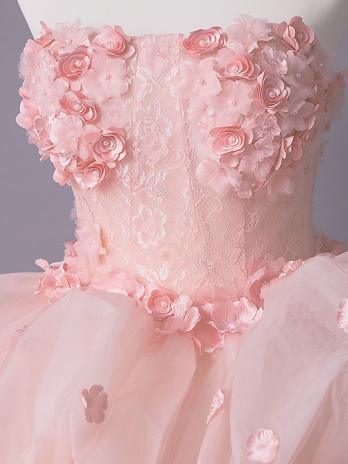 vanityME.couture. バニティミークチュール Rose Fleur Couture ローズ・フルール・クチュール ロングドレス ピンク 花柄 フラワー バースデー vctr-t-25082-2