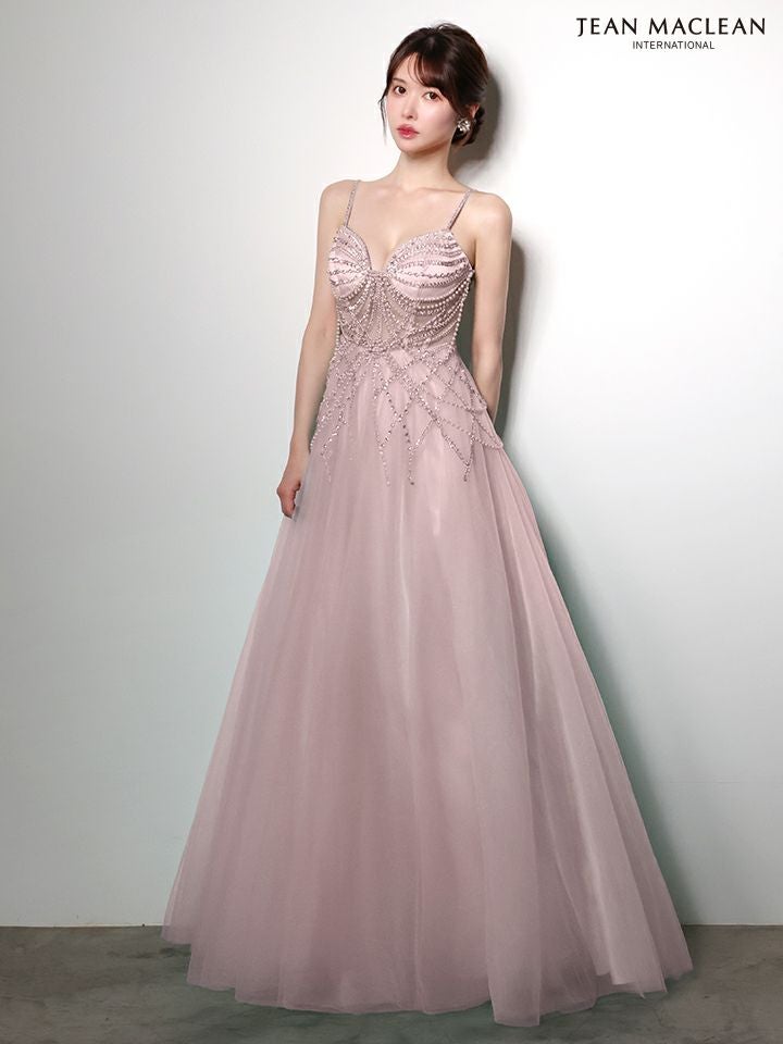 JEAN MACLEAN ジャンマクレーン シャンデリアビジュー/ジュエリー/パールチェーン/姫/ロングドレス  ja51004-c