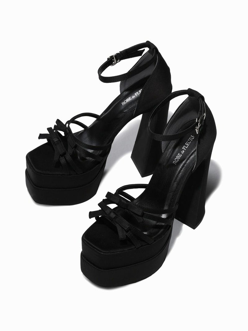 ROBE de FLEURS ローブドフルール ストームアンクルストラッププラットフォームサンダル【ヒール15cm】 sh105
