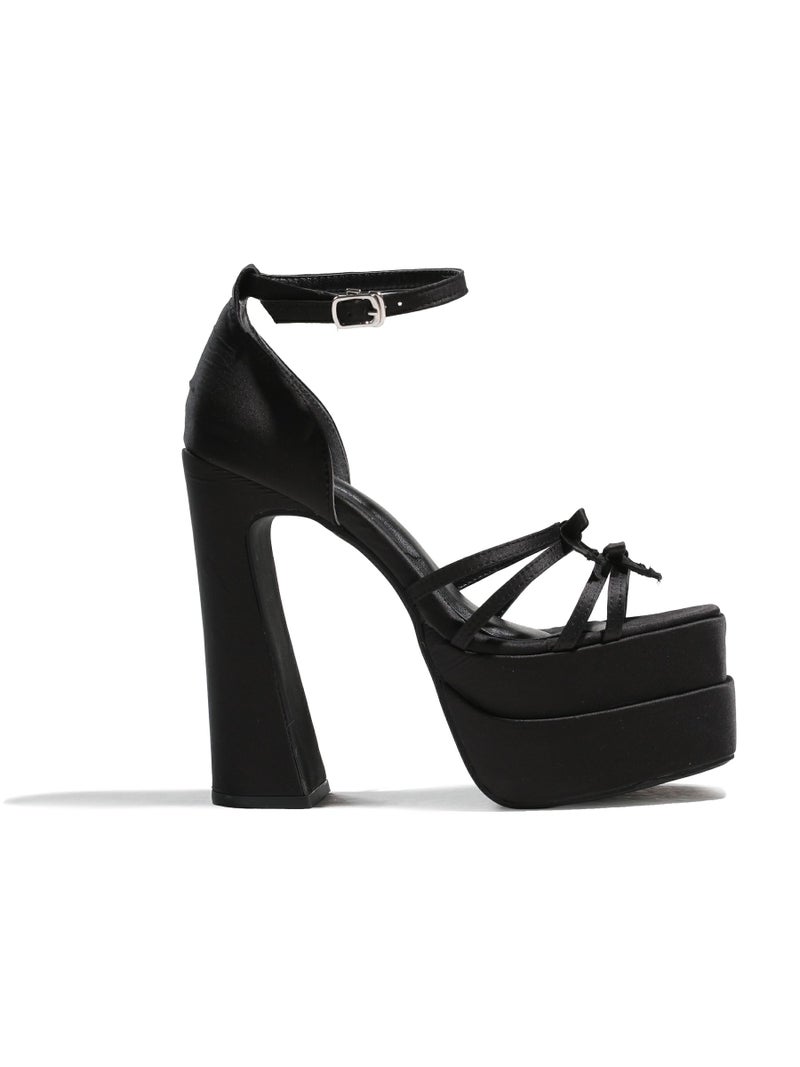 ROBE de FLEURS ローブドフルール ストームアンクルストラッププラットフォームサンダル【ヒール15cm】 sh105