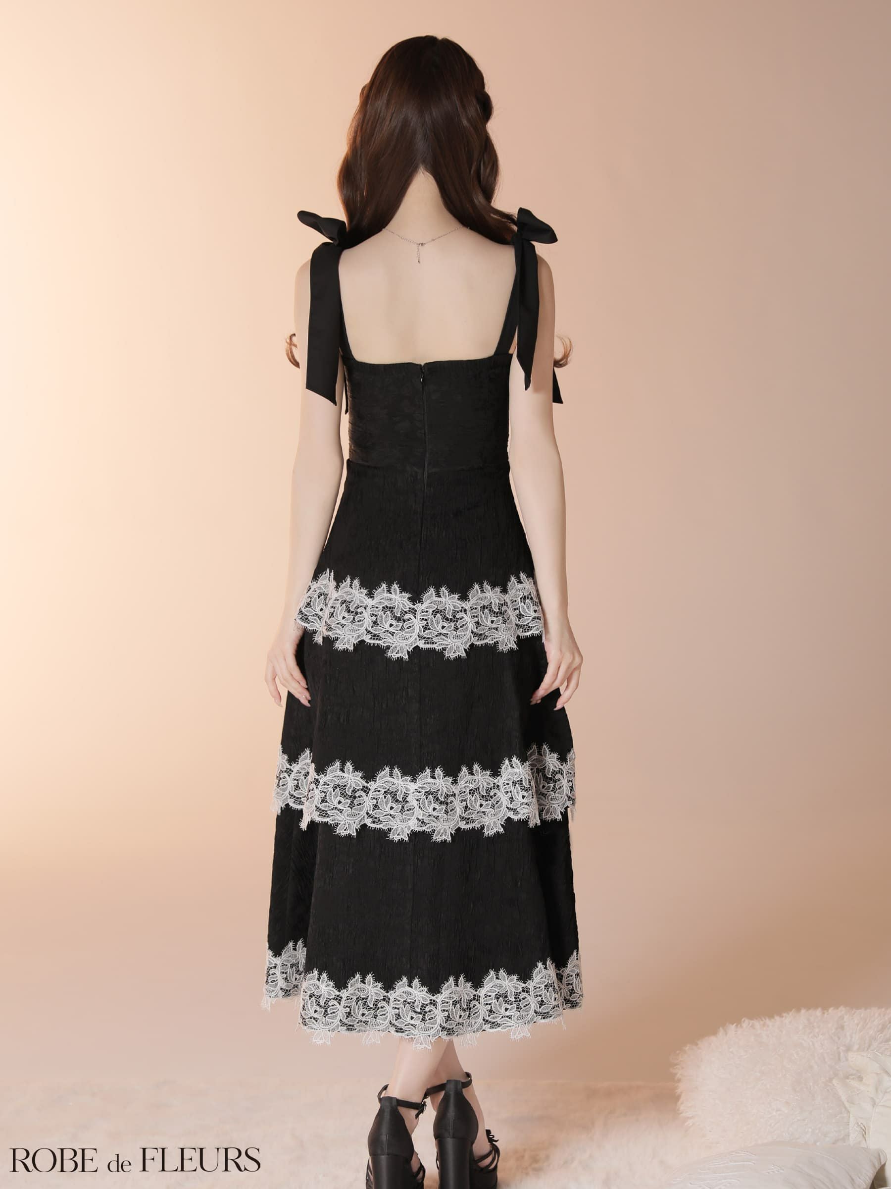 ROBE de FLEURS ローブドフルール 【Lサイズあり】 ジャガードレース