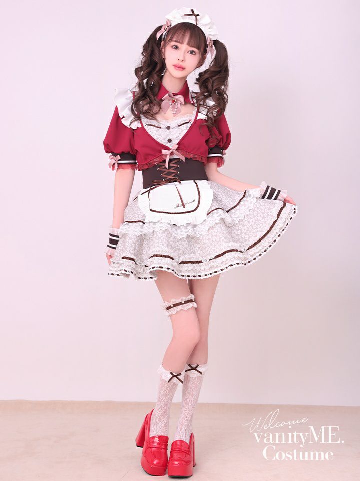 【13点セット】Malymoon マリームーン キャンディベリーホイップレースメイド [レッド] mlcs25164