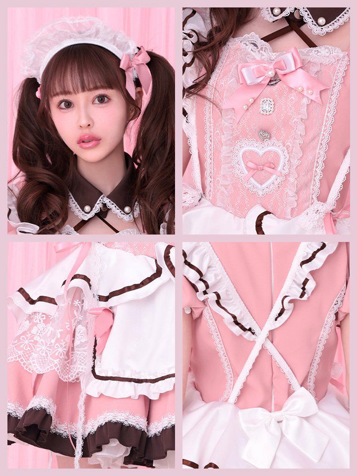 【11点セット】Malymoon マリームーン ブーケリボンジュエルピンクメイド [ピンク] mlcs25156