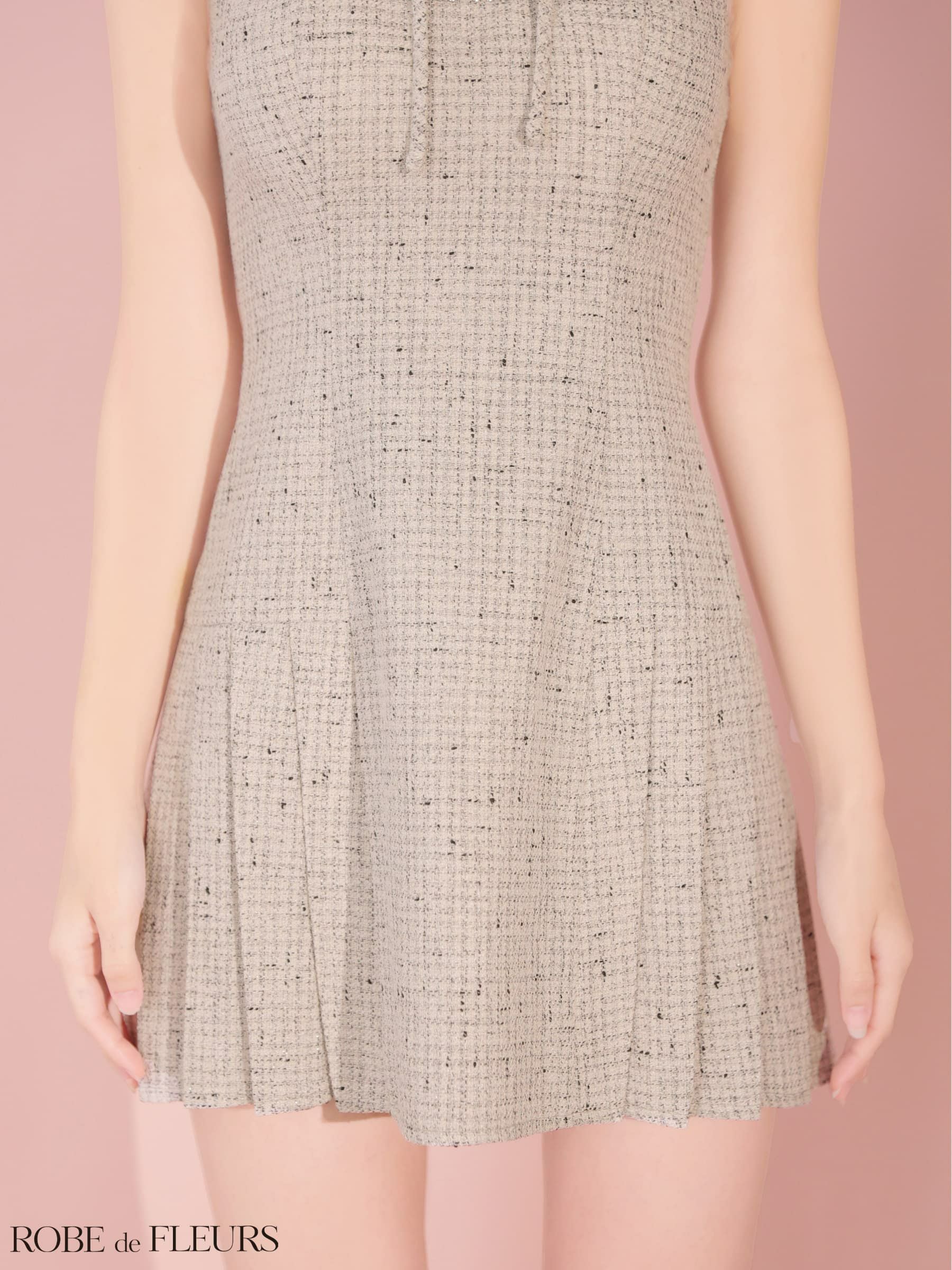 ROBE de FLEURS ローブドフルール 【XSサイズあり】ラメツイード