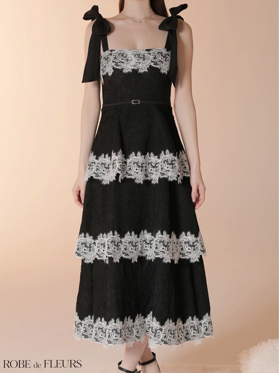 ROBE de FLEURS ローブドフルール 【Lサイズあり】 ジャガードレース
