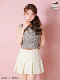 ROBE de FLEURS ローブドフルール 【XSサイズあり】 フラワーレースリボンセットアップミニキャバドレス fm4340-c