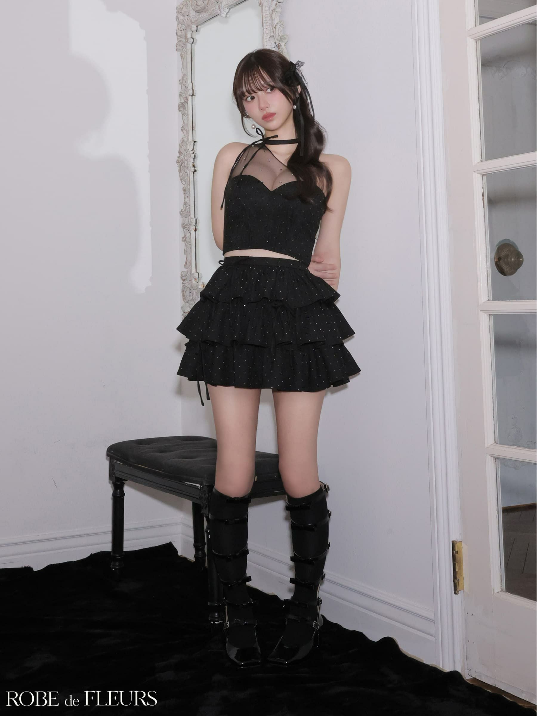 8月下旬頃入荷予定】ROBE de FLEURS ローブドフルール 【XSサイズあり