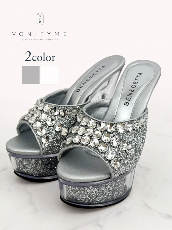 AngelR エンジェルアール ビッグストーン クリア オープントゥ