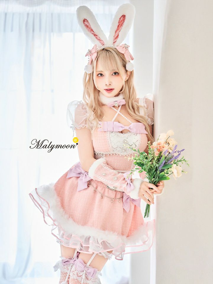 メイド服 バニー マリームーン × バニーティーミー 12点セット】Malymoon マリームーン ツイードバニーセットアップ