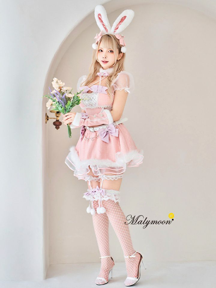 即日発送 ツイードバニーセットアップ コスプレ Malymoon マリームーン 12点セット】Malymoon マリームーン ツイードバニーセットアップ