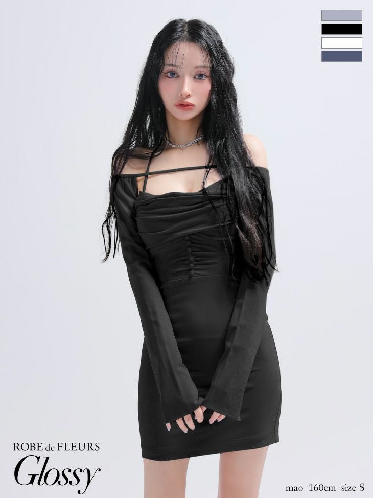 DEA. ディア バイ ローブドフルール チェックノースリーブベルト