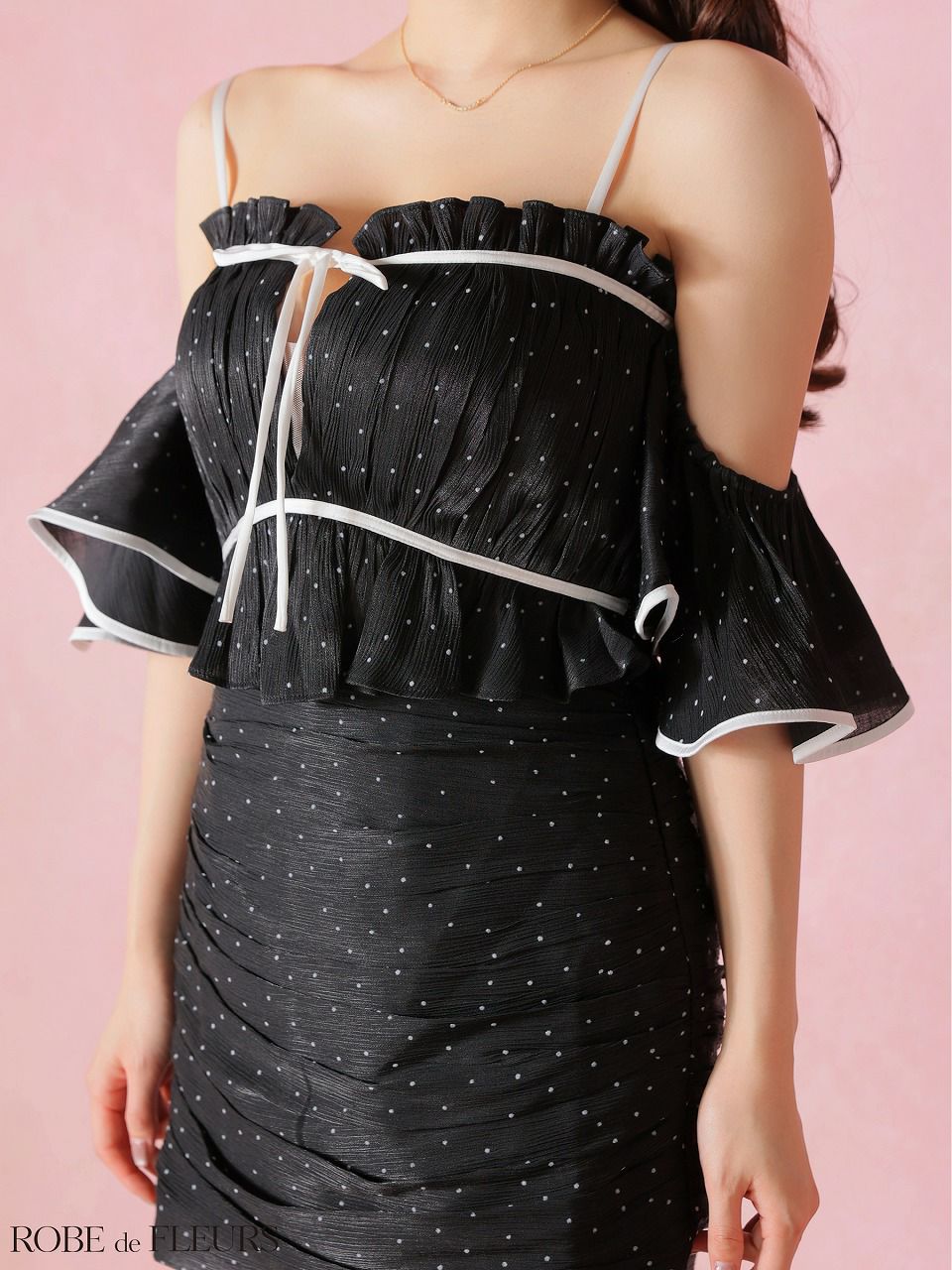 ROBE de FLEURS ローブドフルール 【XSサイズあり】 ドットラメ