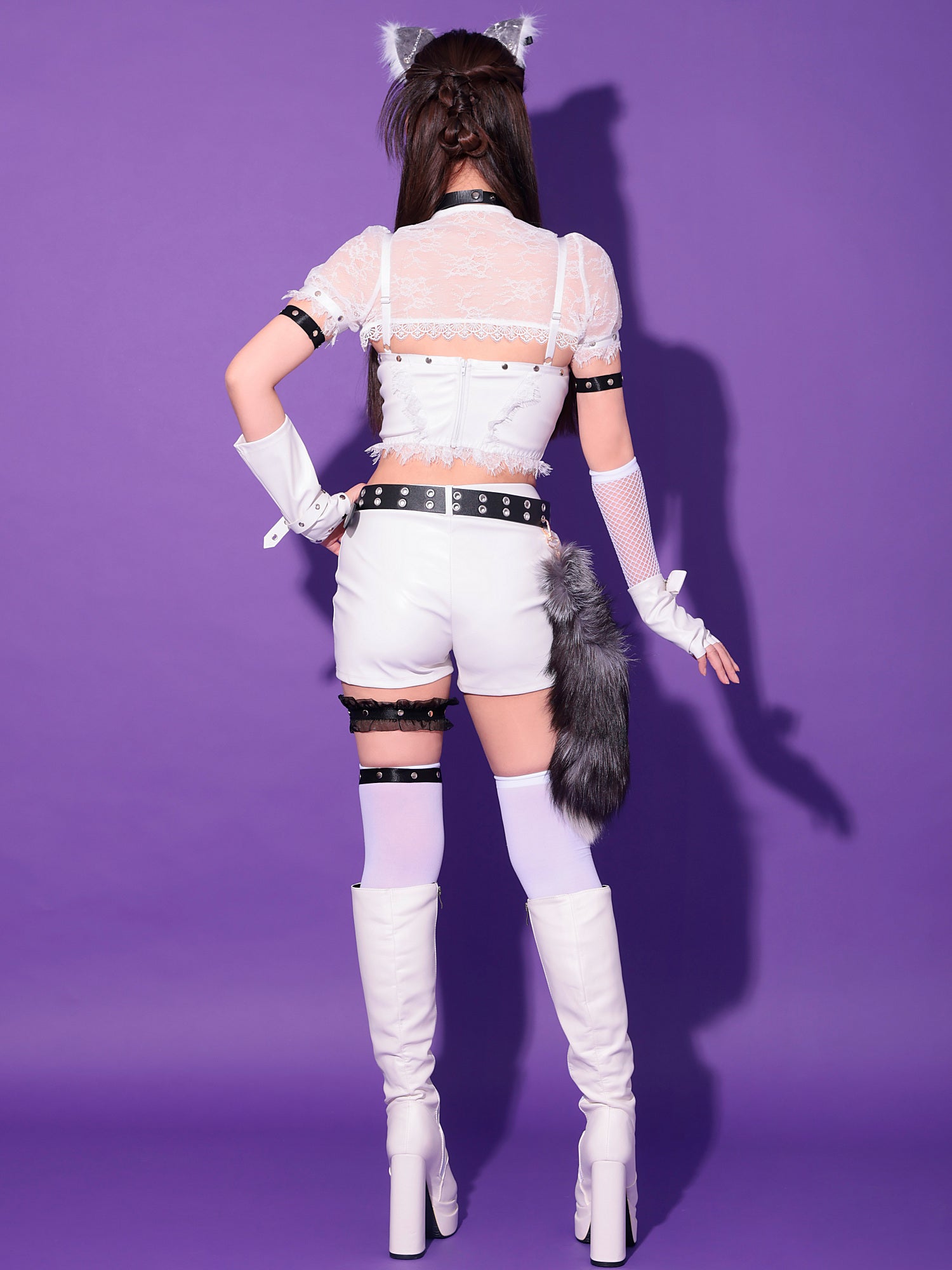 【14点セット】 vanityME. × Malymoon フェティッシュレザーウルフ ホワイト[チロルちゃん着用] mlcs25046-2a-ch